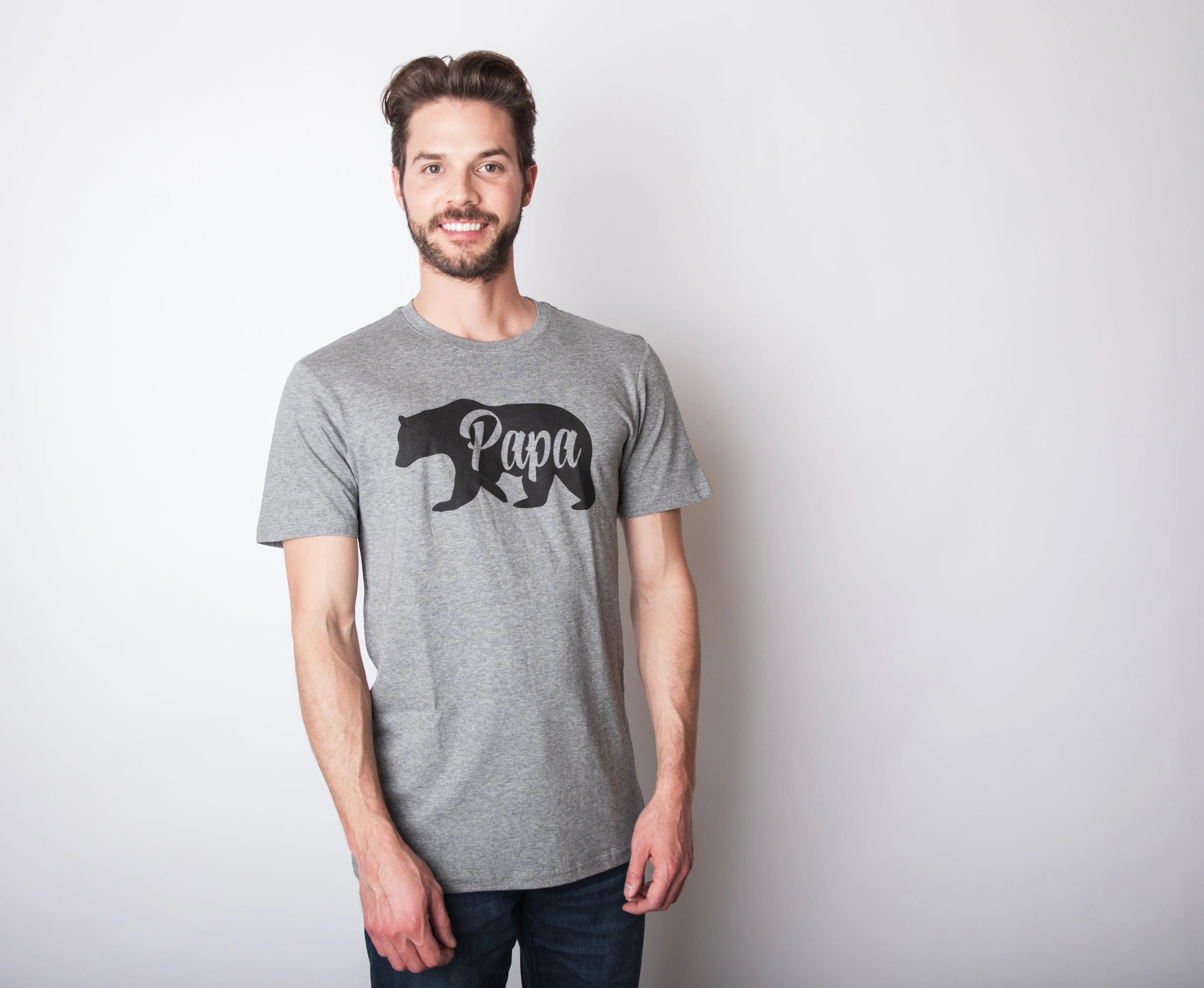 Papa Bear Men's T Shirt sold by Crazy Dog T-Shirts product image thumbnail 2