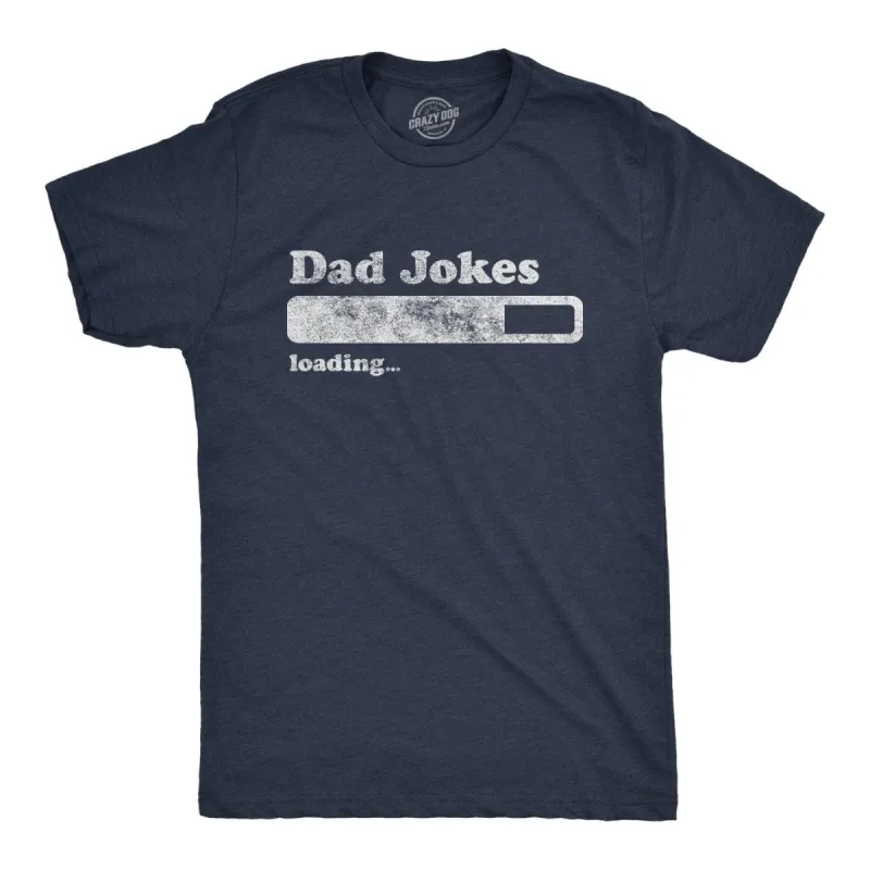 Dad Jokes Loading Men's T Shirt sold by Crazy Dog T-Shirts