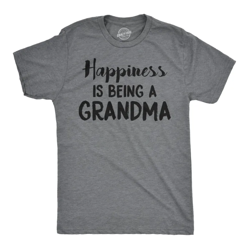 Happiness is Being a Grandma Men's T Shirt sold by Crazy Dog T-Shirts
