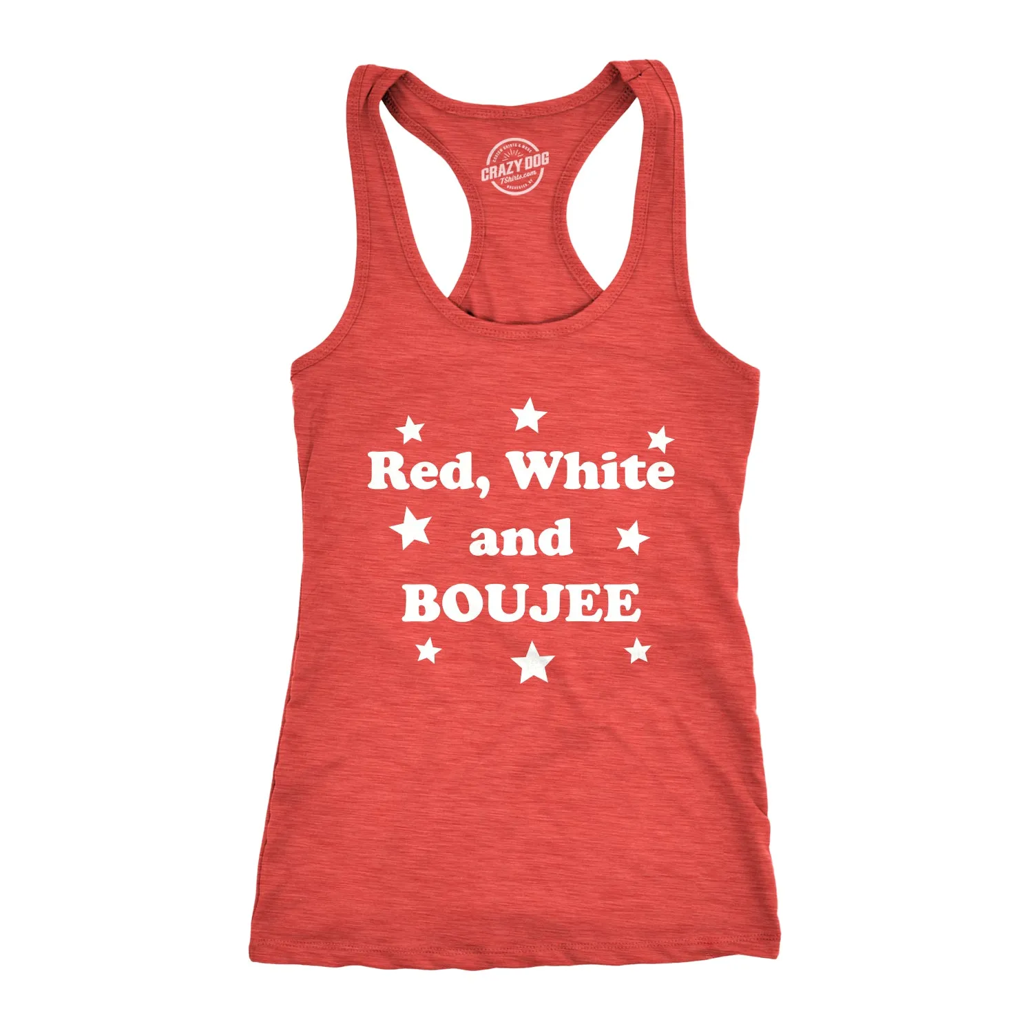 Red White and Boujee Women's Tank Top sold by Crazy Dog T-Shirts product image thumbnail 2