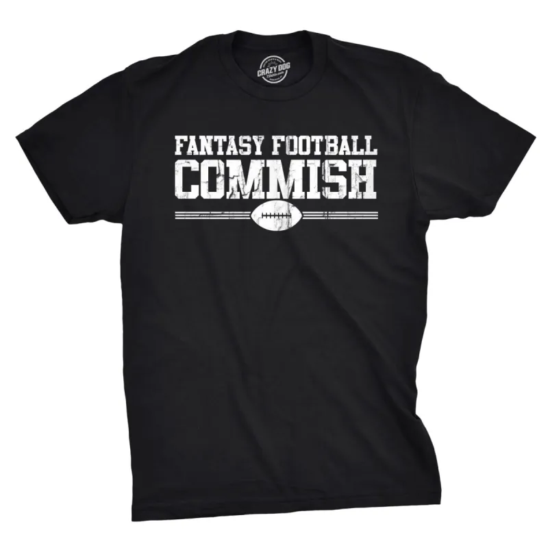 Fantasy Football Commish Men's T Shirt sold by Crazy Dog T-Shirts