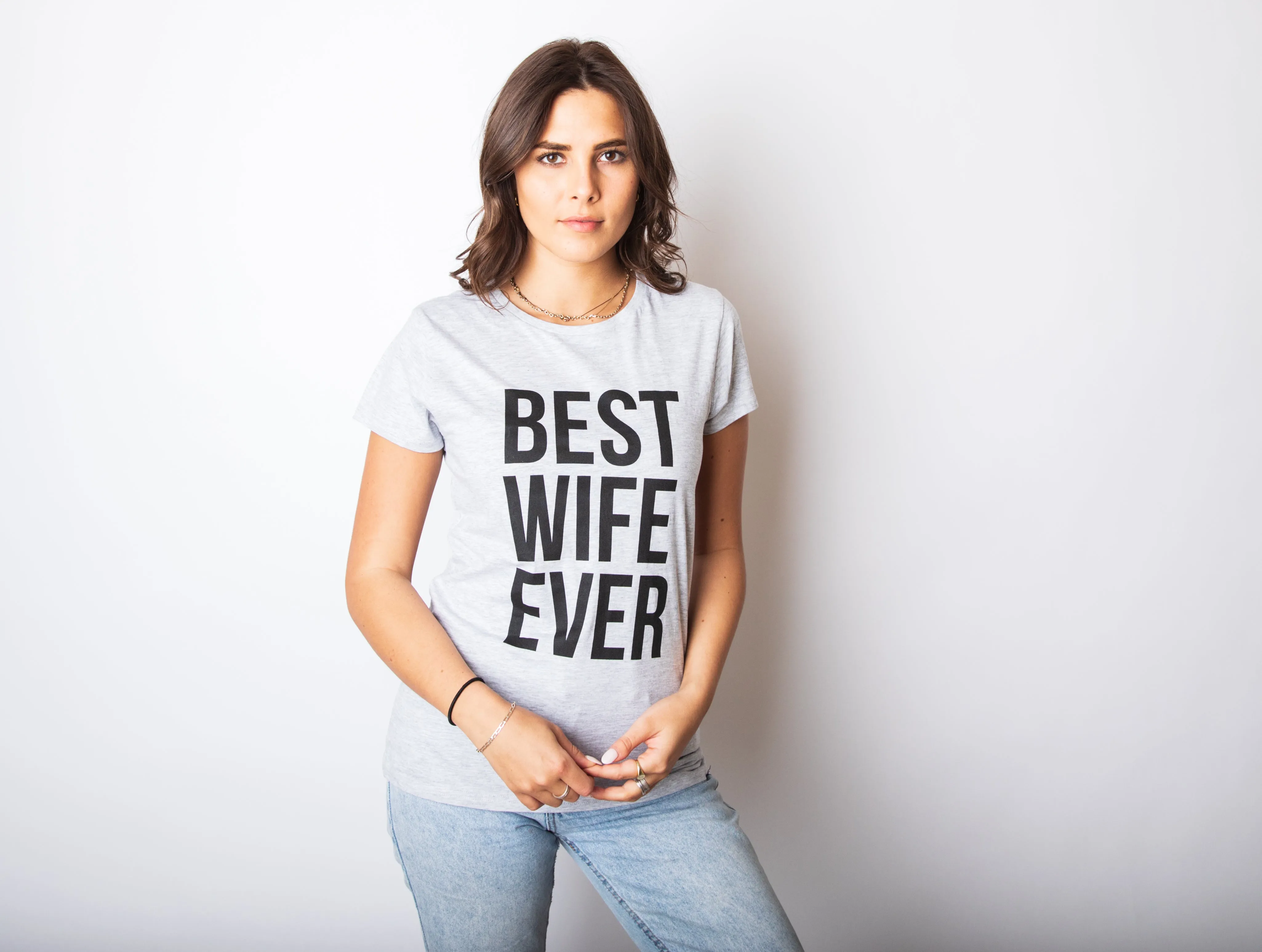 Best Wife Ever Women's T Shirt sold by Crazy Dog T-Shirts product image thumbnail 4