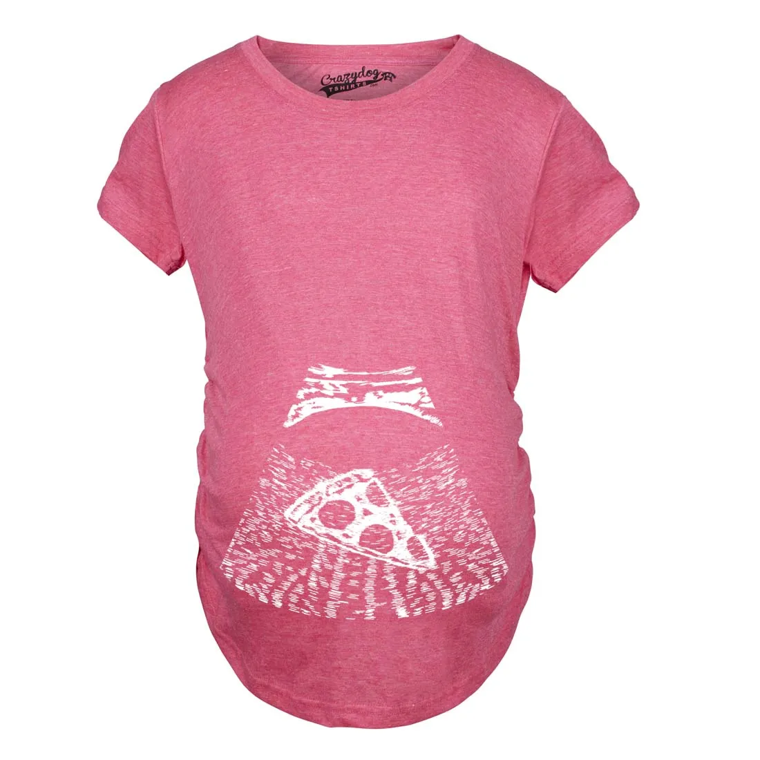 Ultrasound Pizza Maternity T Shirt sold by Crazy Dog T-Shirts product image thumbnail 3