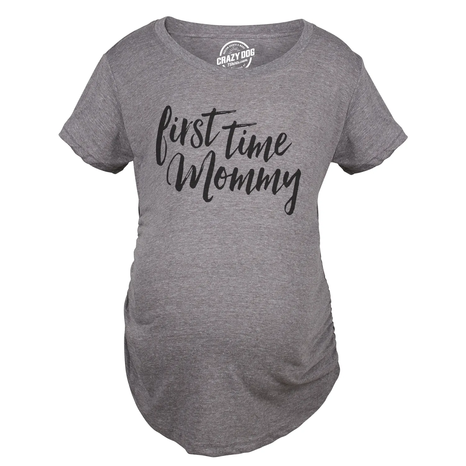 First Time Mommy Maternity T Shirt sold by Crazy Dog T-Shirts product image thumbnail 3