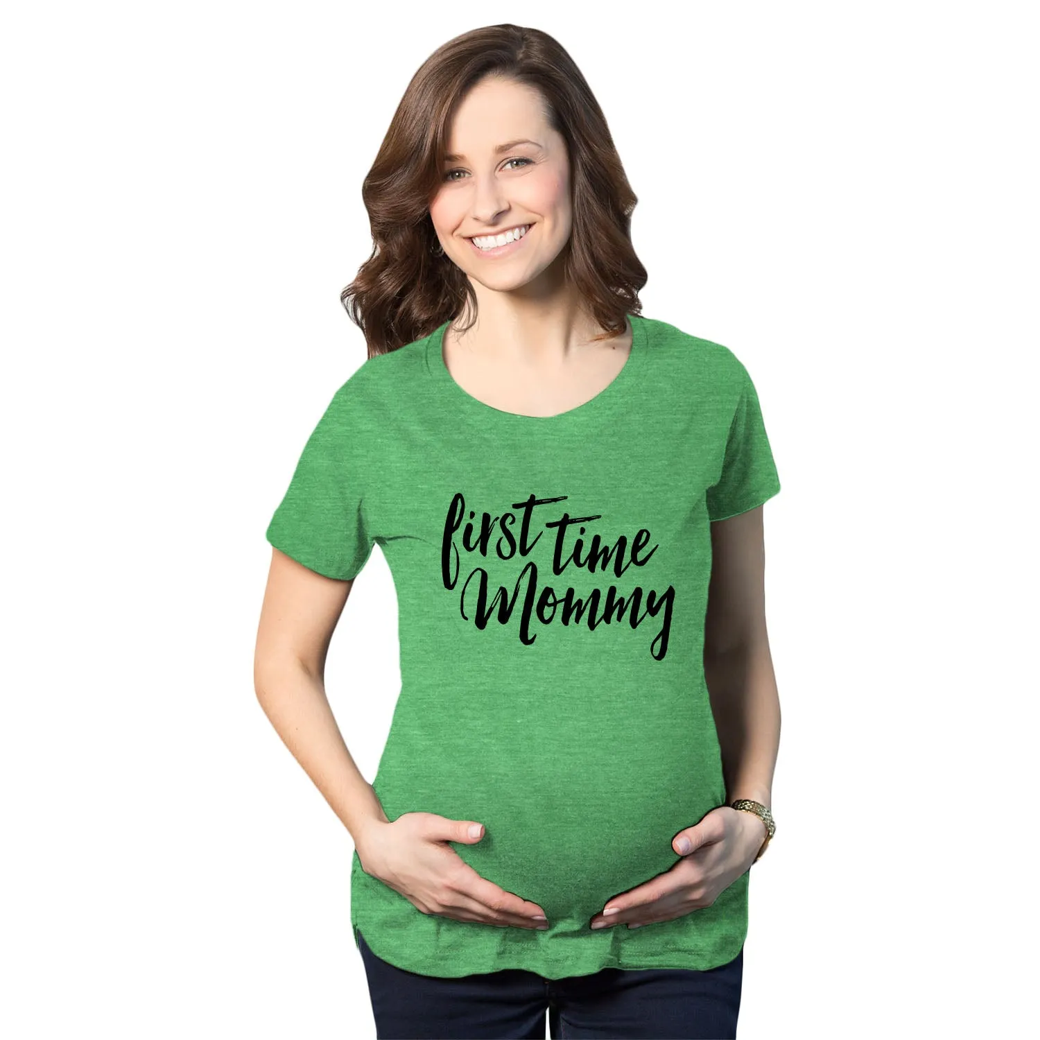 First Time Mommy Maternity T Shirt sold by Crazy Dog T-Shirts product image thumbnail 5