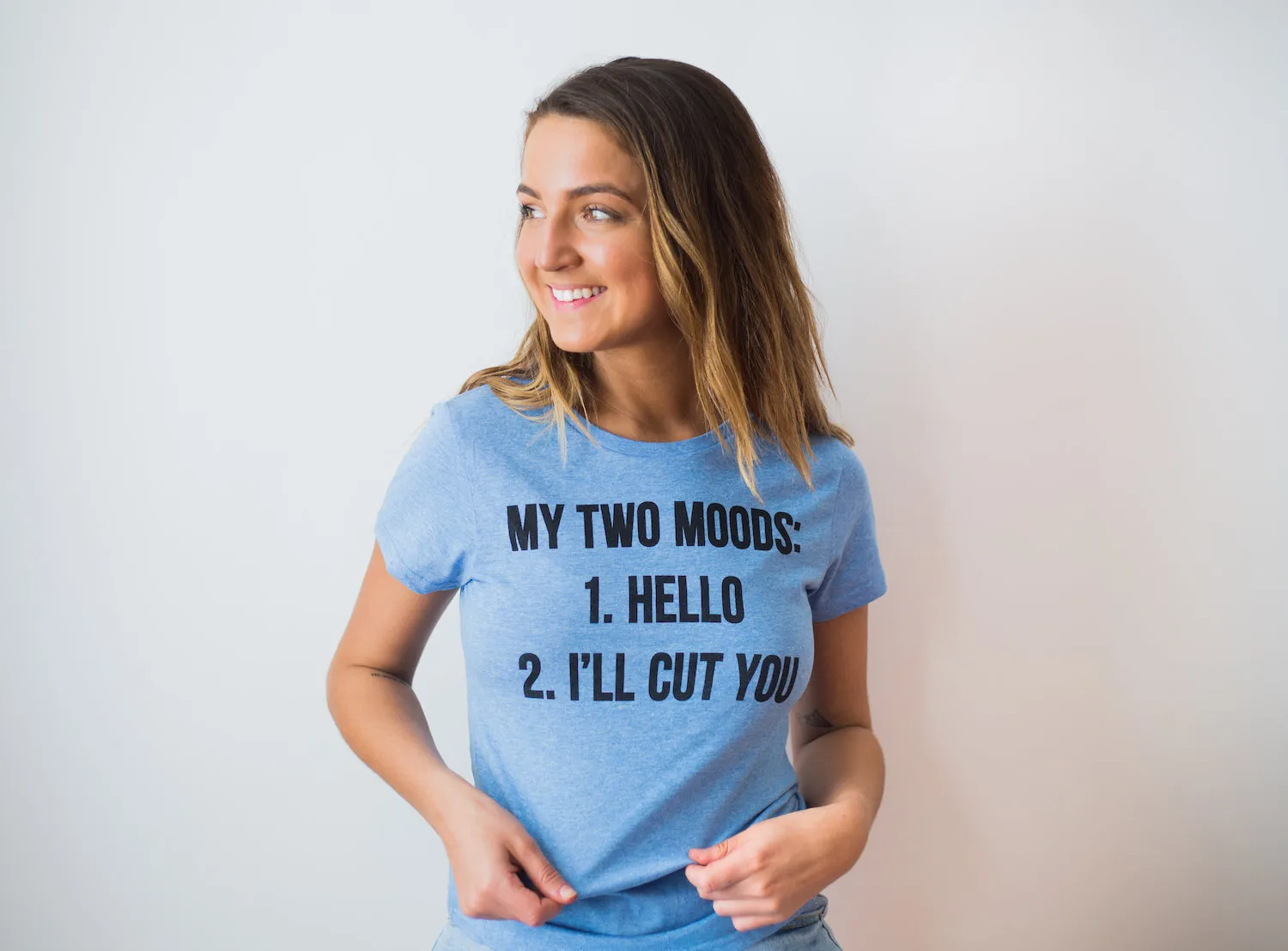 My Two Moods Women's T Shirt sold by Crazy Dog T-Shirts product image thumbnail 4