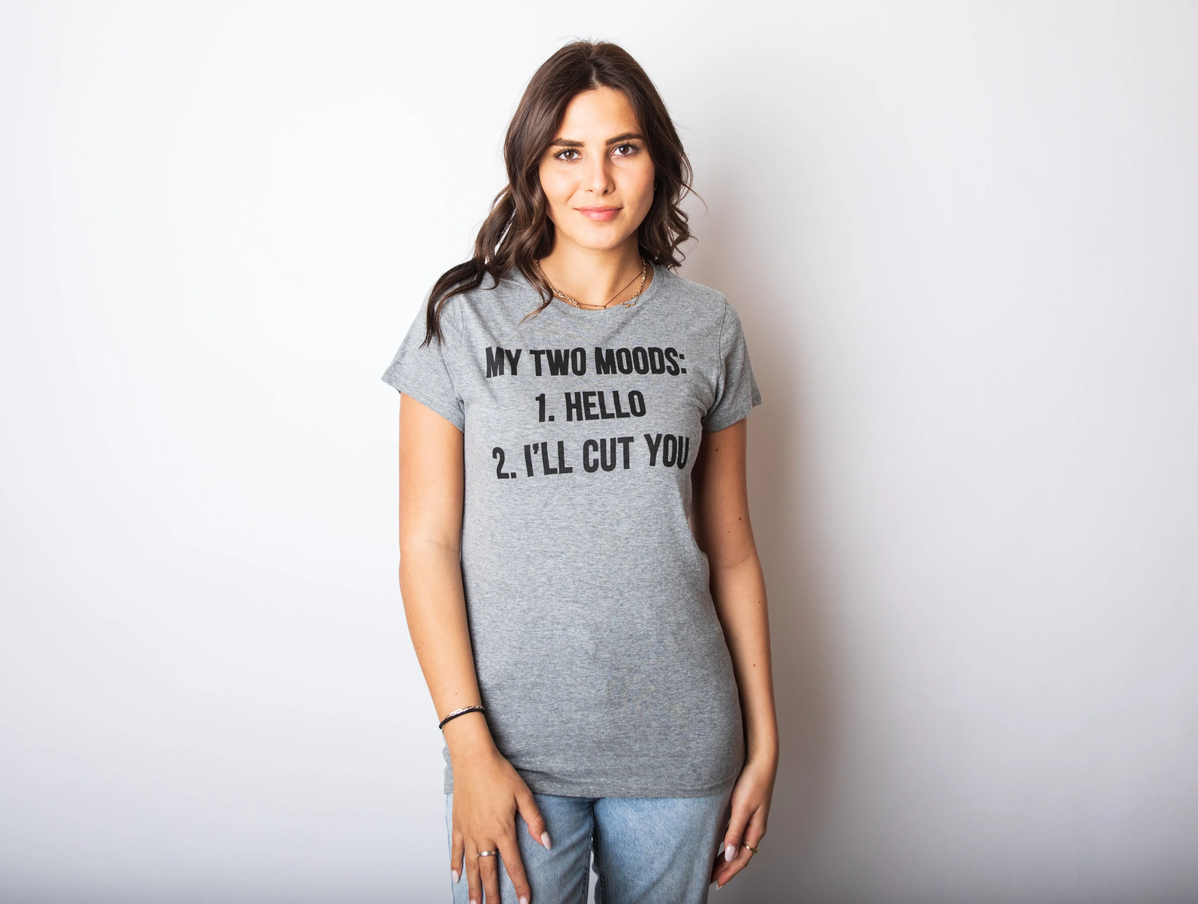My Two Moods Women's T Shirt sold by Crazy Dog T-Shirts product image thumbnail 2
