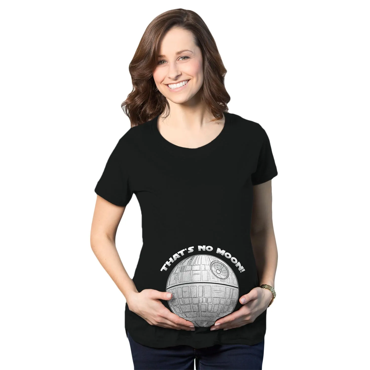 That's No Moon Maternity T Shirt sold by Crazy Dog T-Shirts