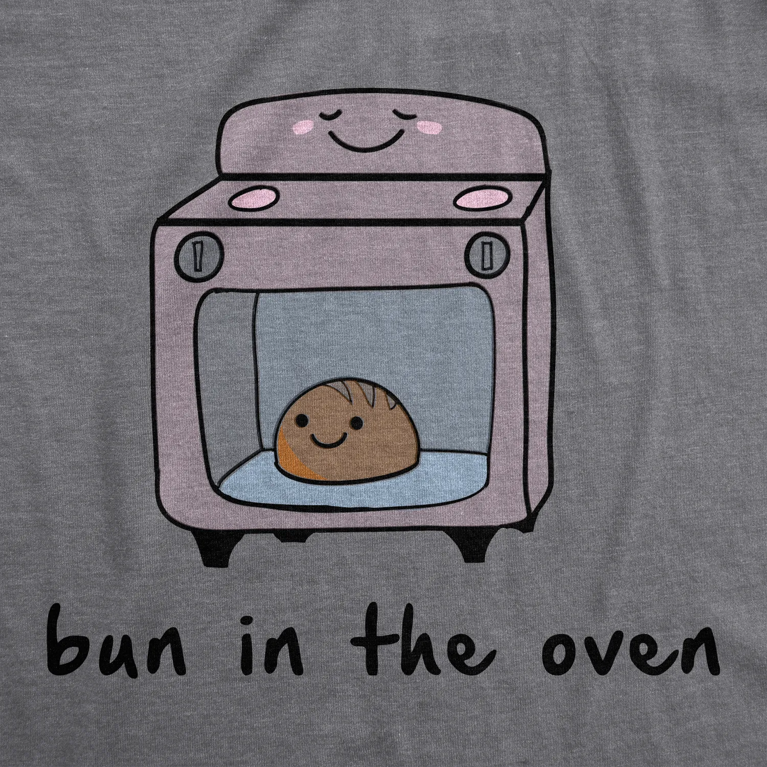 Bun In The Oven Maternity T Shirt sold by Crazy Dog T-Shirts product image thumbnail 3