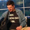 Best Dog Dad Ever Men's T Shirt sold by Crazy Dog T-Shirts