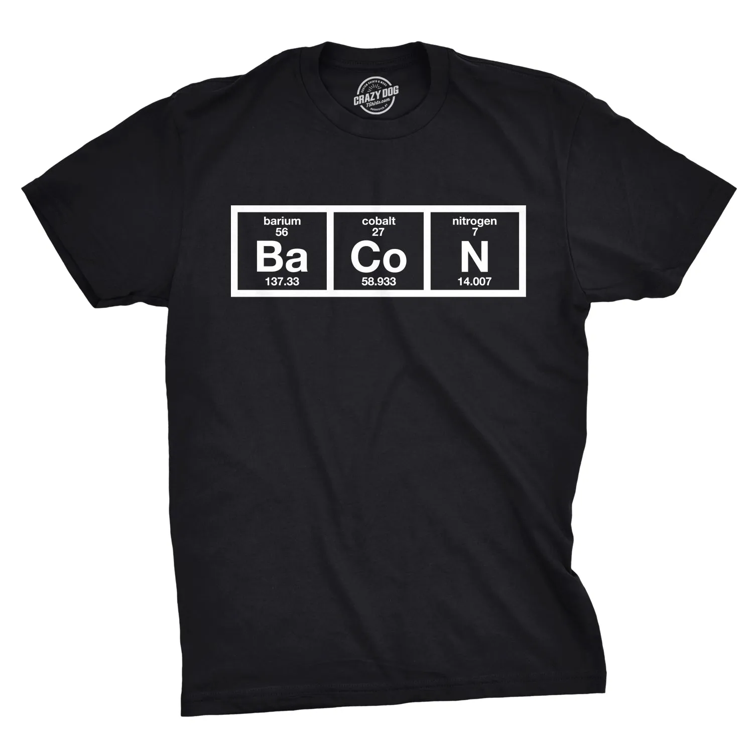 Chemistry Of Bacon Men's T Shirt sold by Crazy Dog T-Shirts product image thumbnail 5