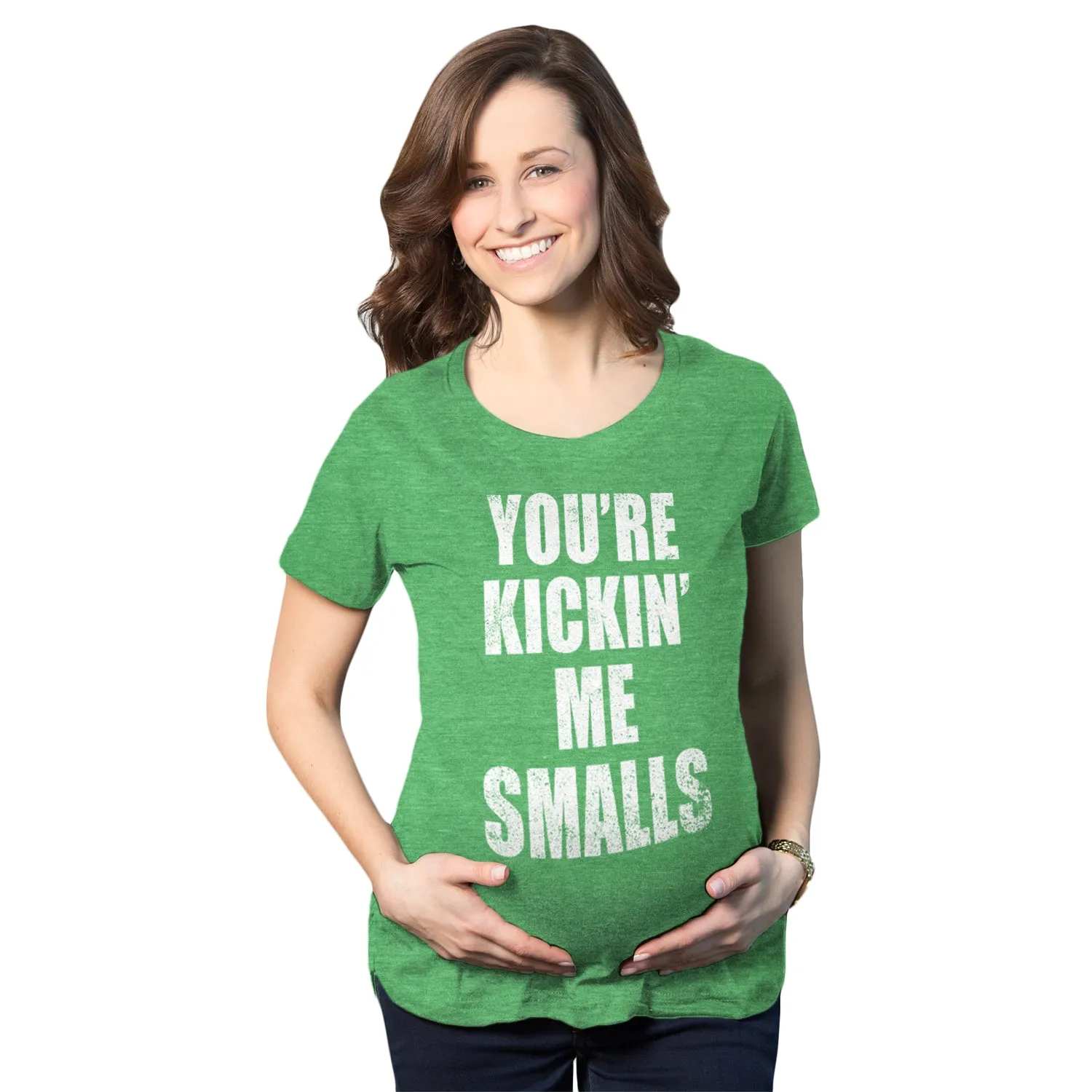 Kickin’ Me Smalls Maternity T Shirt sold by Crazy Dog T-Shirts product image thumbnail 5