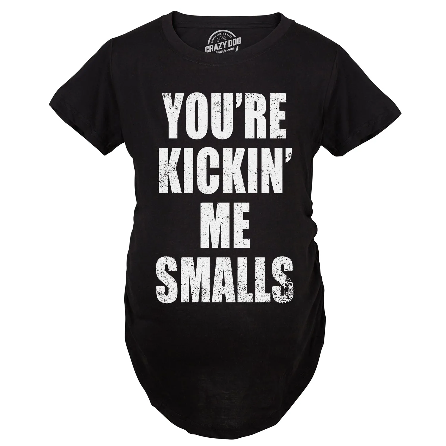 Kickin’ Me Smalls Maternity T Shirt sold by Crazy Dog T-Shirts product image thumbnail 3