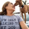Only Talking To My Dog Today Women's T Shirt sold by Crazy Dog T-Shirts