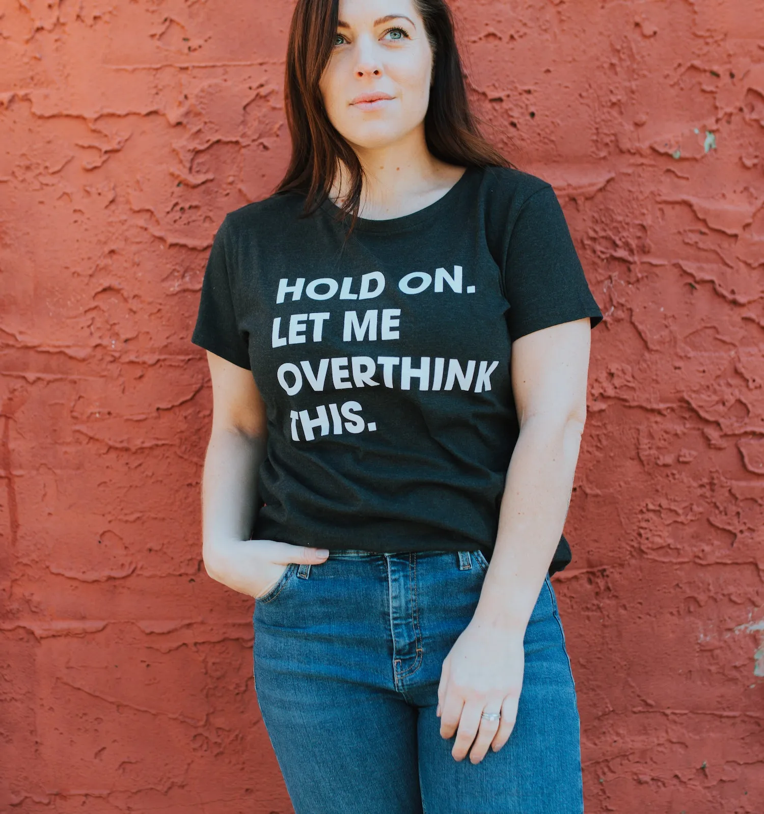 Hold On Let Me Overthink This Women's T Shirt sold by Crazy Dog T-Shirts product image thumbnail 4