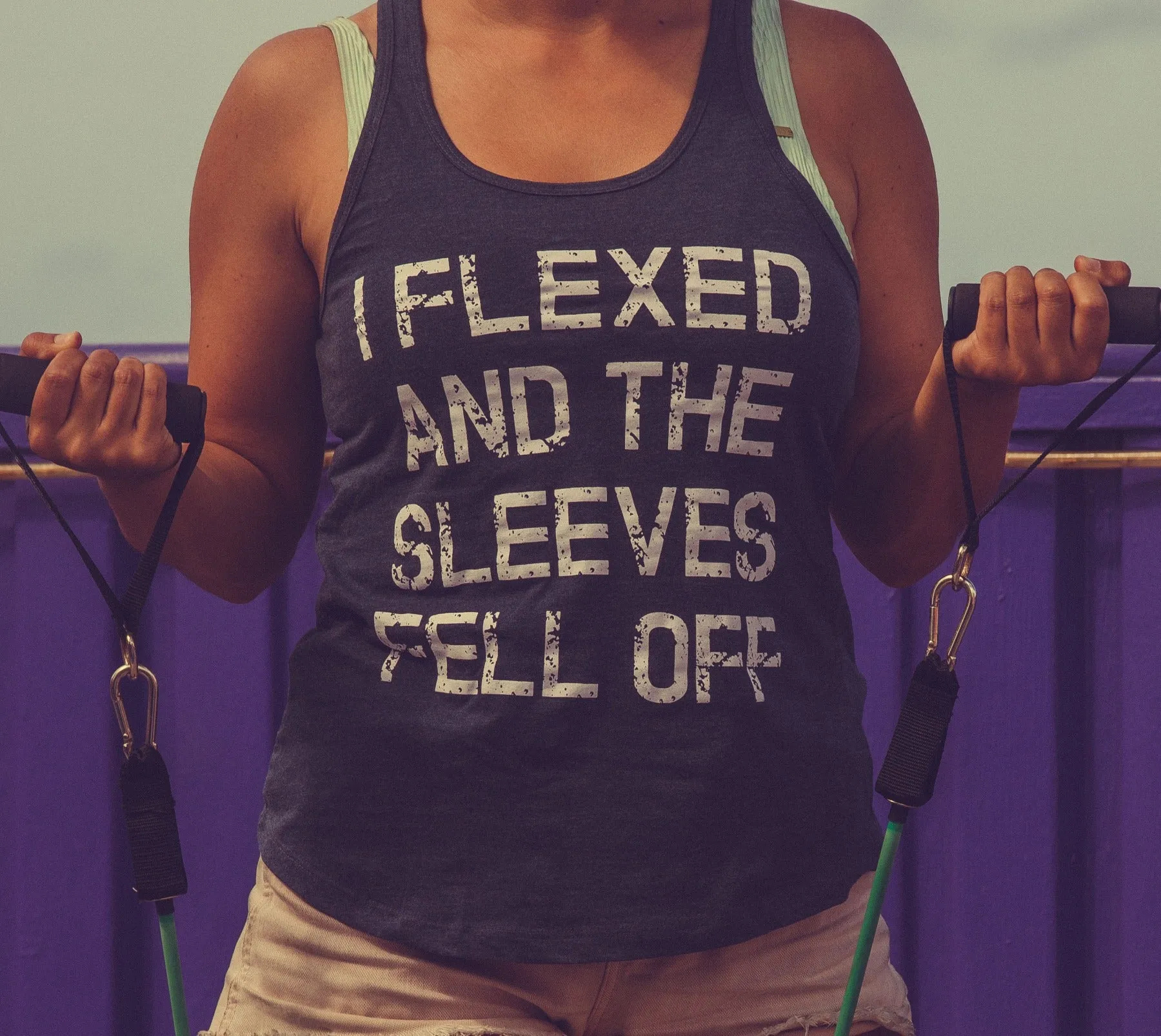 I Flexed And The Sleeves Fell Off Men's Tank Top sold by Crazy Dog T-Shirts product image thumbnail 3
