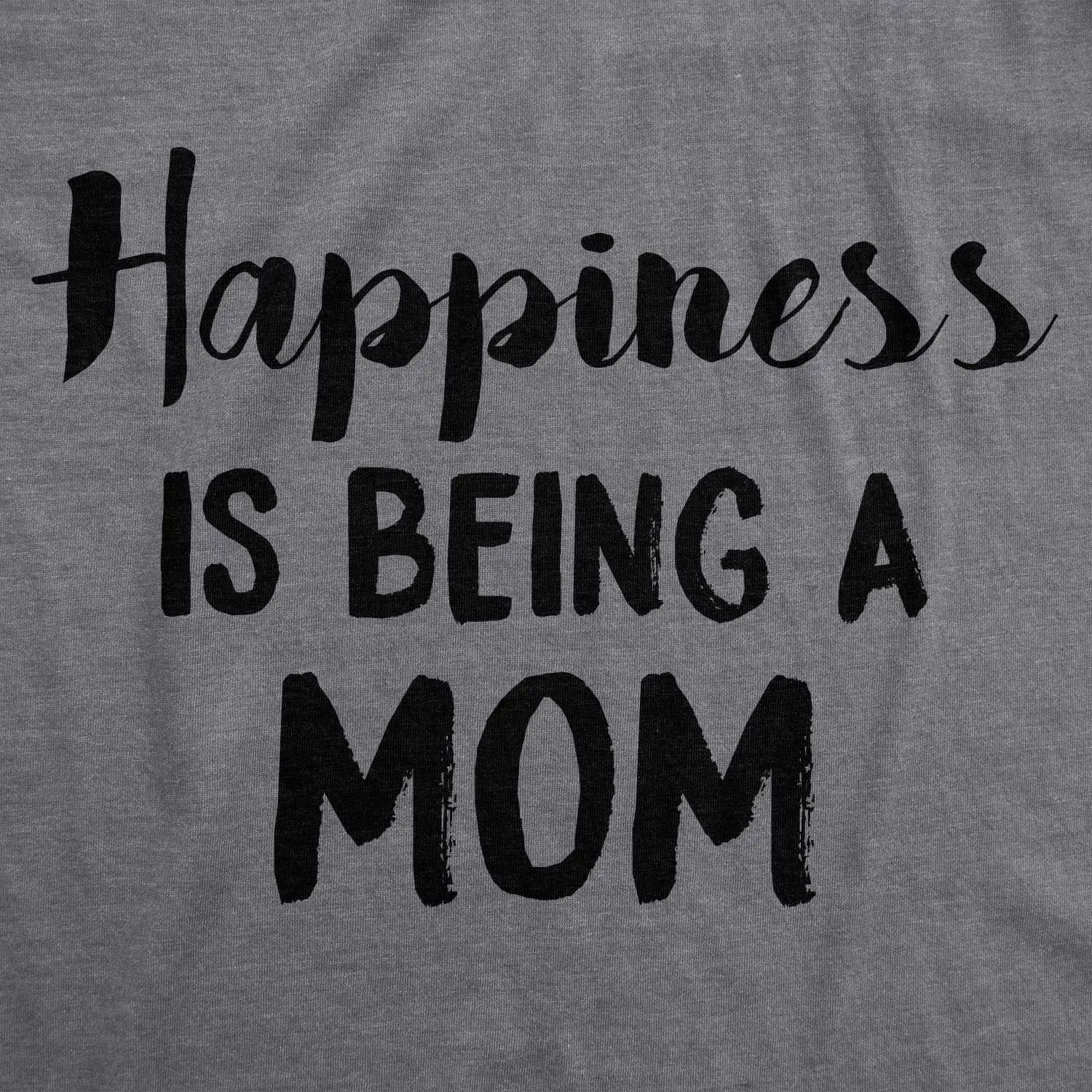 Happiness is Being a Mom Women's T Shirt sold by Crazy Dog T-Shirts product image thumbnail 2