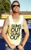 Suns Out Guns Out Men's Tank Top sold by Crazy Dog T-Shirts