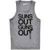 Suns Out Guns Out Men's Tank Top sold by Crazy Dog T-Shirts