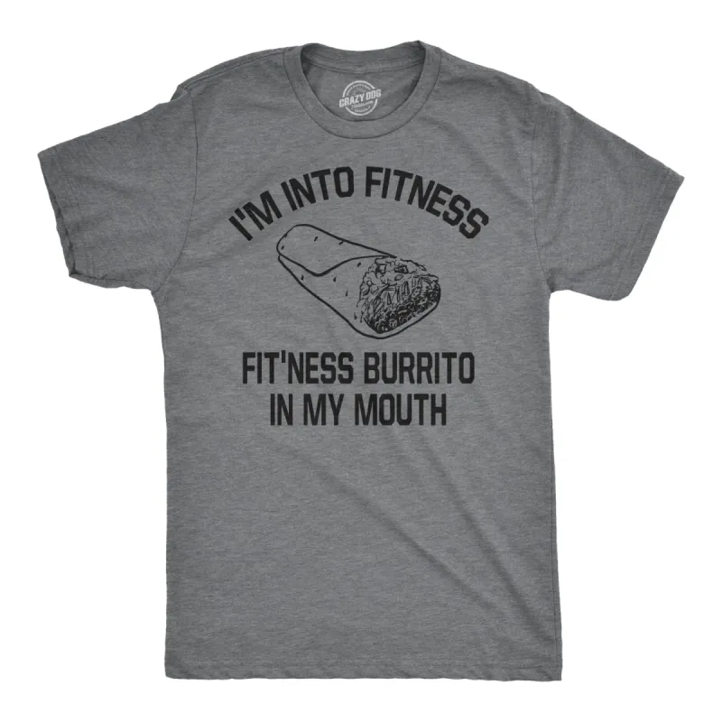 Fitness Burrito Men's T Shirt sold by Crazy Dog T-Shirts