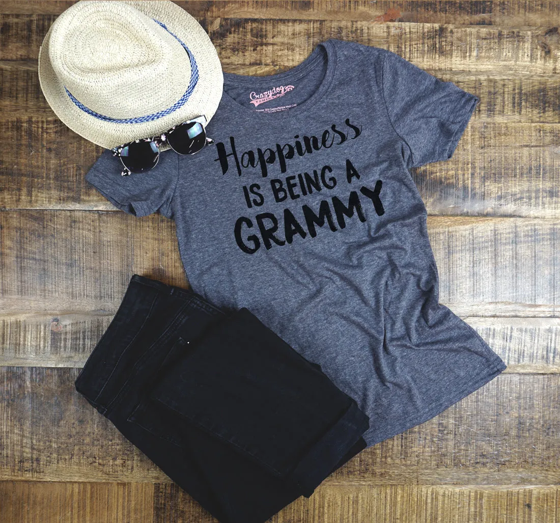 Happiness Is Being A Grammy Women's T Shirt sold by Crazy Dog T-Shirts product image thumbnail 3