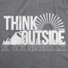 Think Outside No Box Necessary Women's T Shirt sold by Crazy Dog T-Shirts