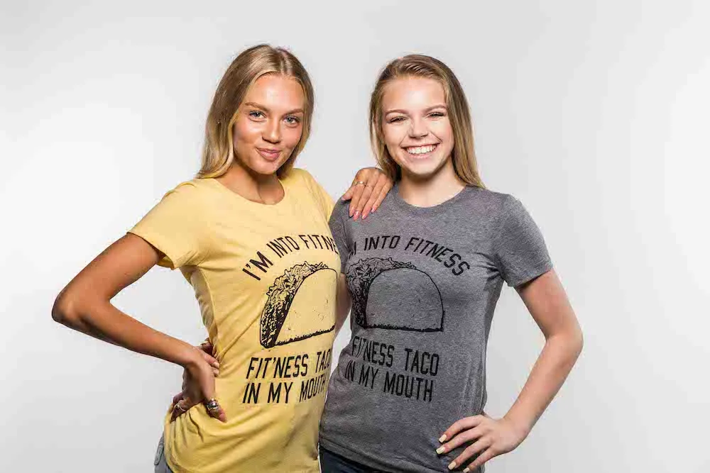 Fitness Taco In My Mouth Women's T Shirt sold by Crazy Dog T-Shirts product image thumbnail 3
