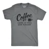 Coffee Makes Me Feel Less Murdery Men's T Shirt sold by Crazy Dog T-Shirts