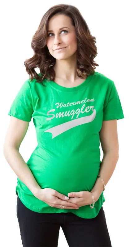 Watermelon Smuggler Maternity T Shirt sold by Crazy Dog T-Shirts