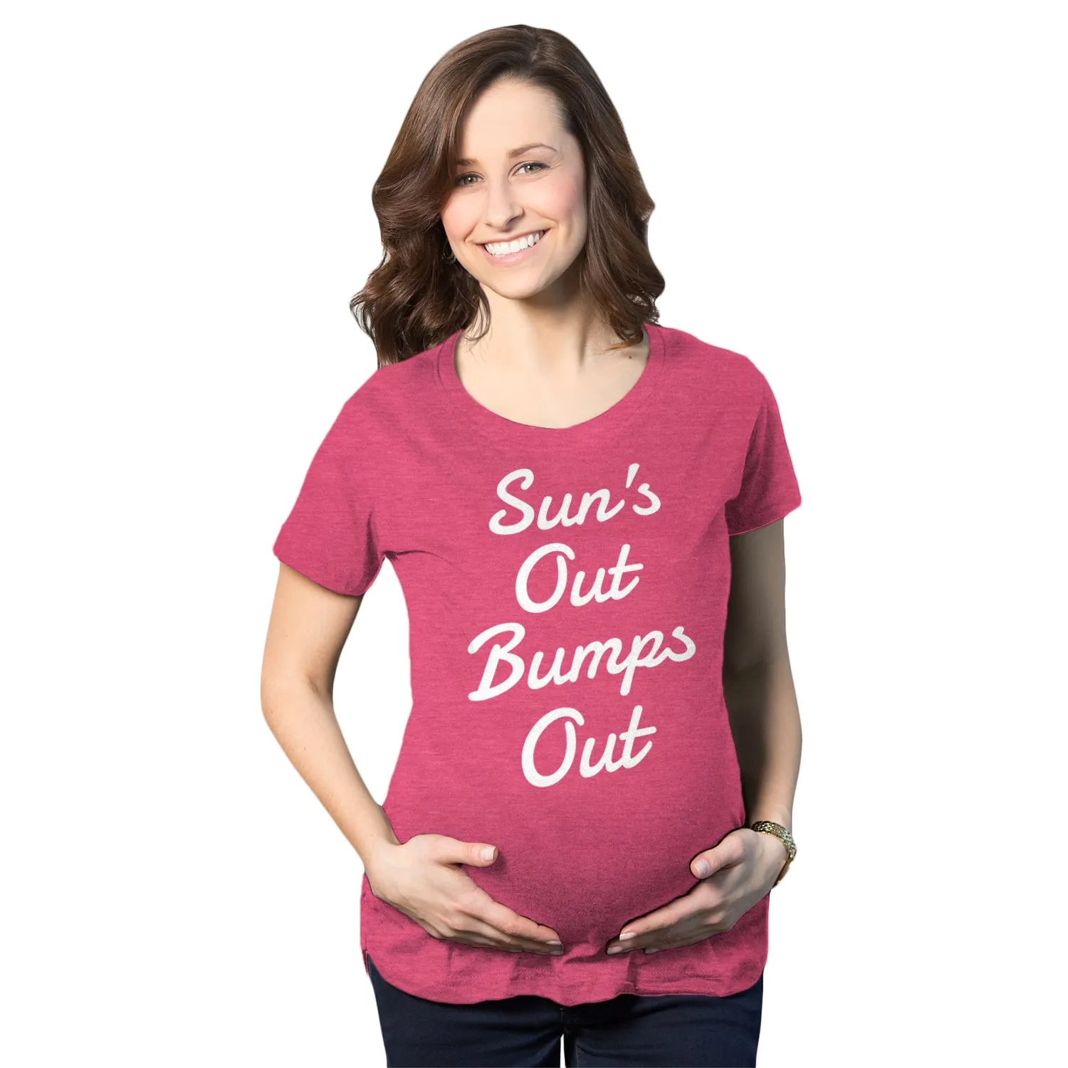 Suns Out Bumps Out Maternity T Shirt sold by Crazy Dog T-Shirts product image thumbnail 4