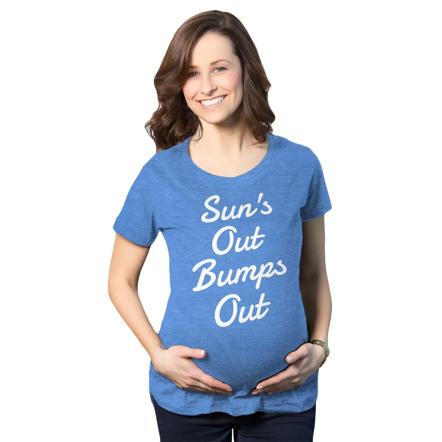 Suns Out Bumps Out Maternity T Shirt sold by Crazy Dog T-Shirts product image thumbnail 5