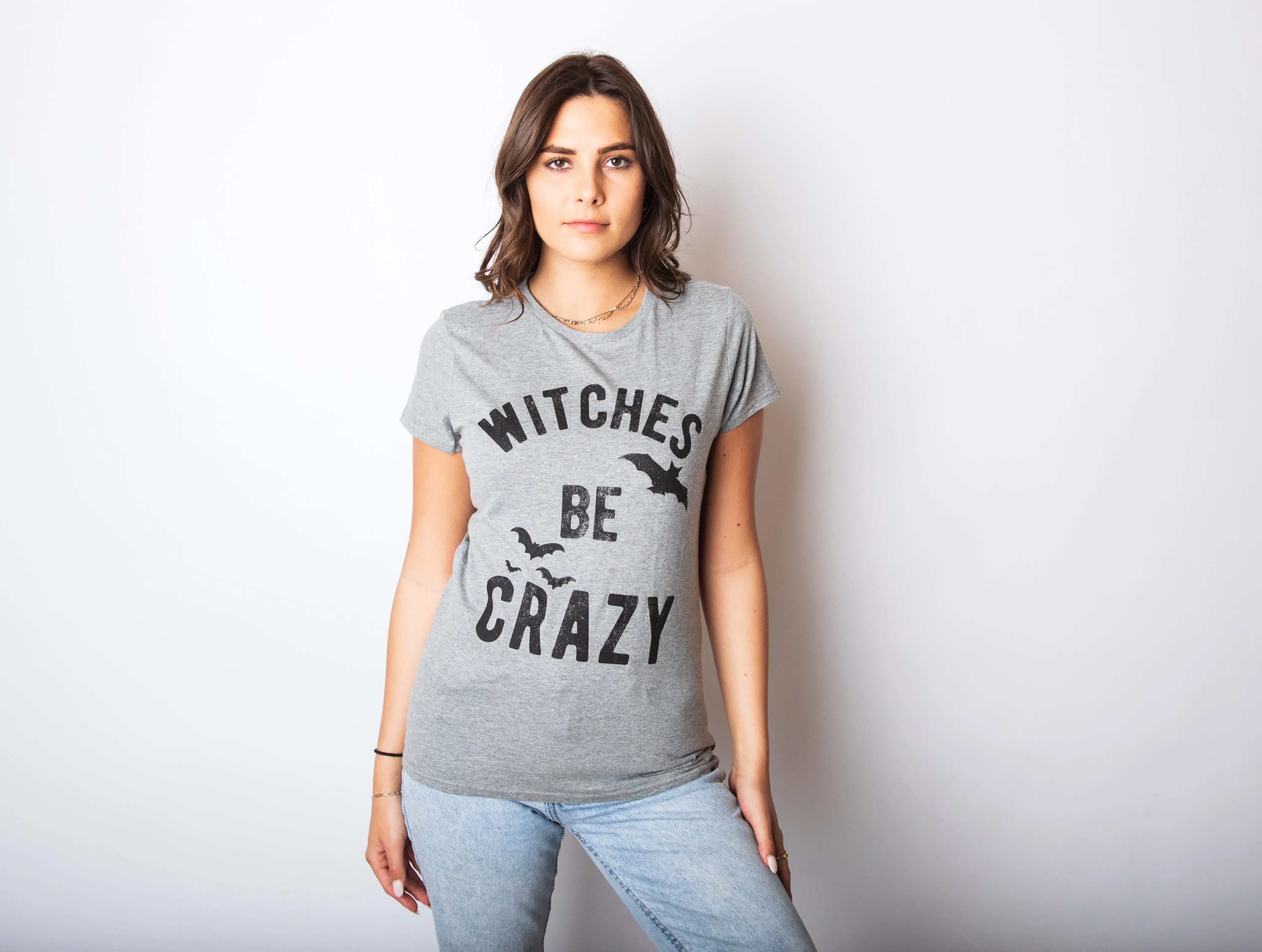 Witches Be Crazy Women's T Shirt sold by Crazy Dog T-Shirts product image thumbnail 2