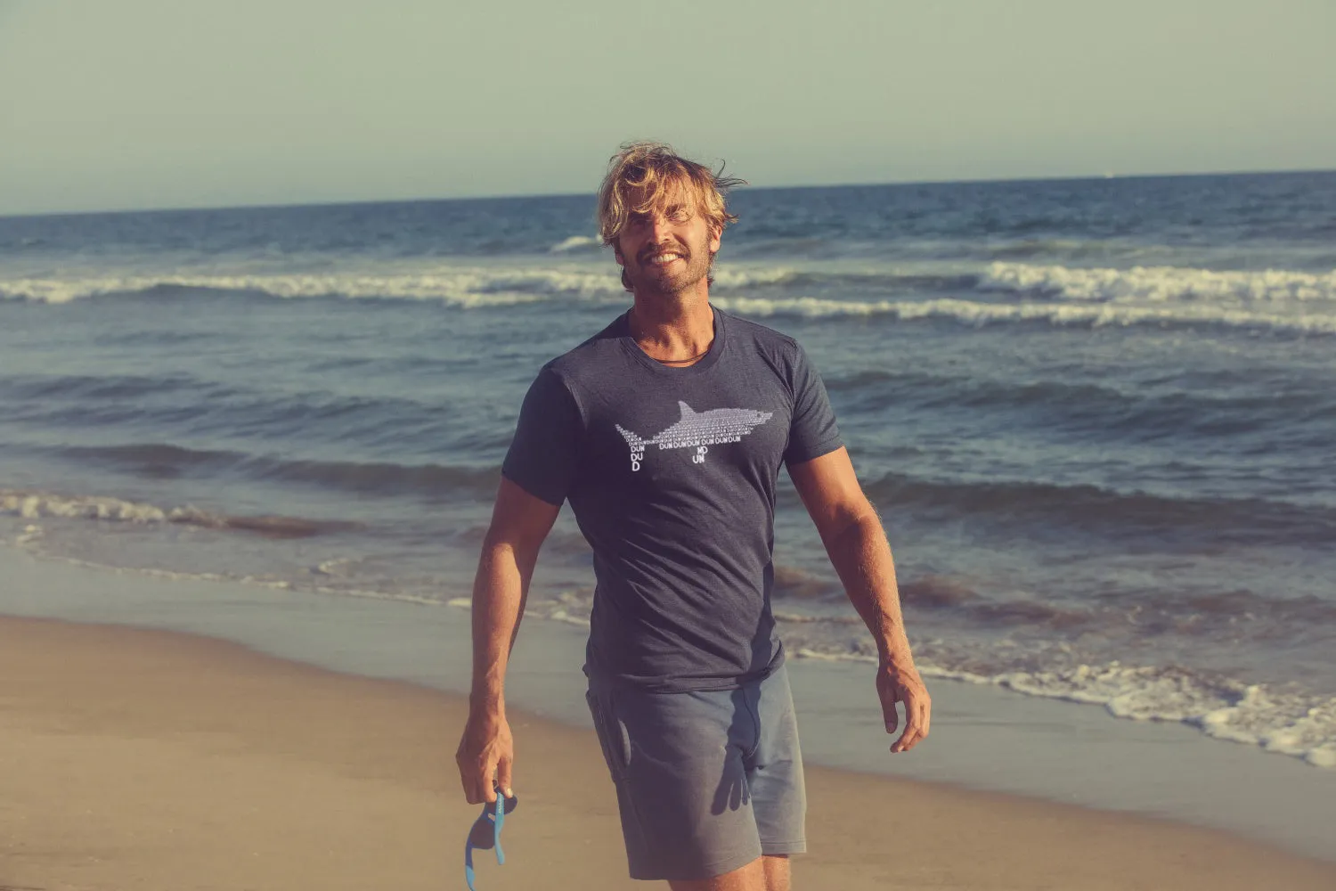 Dun Dun Dun Graphic Shark Text Men's T Shirt sold by Crazy Dog T-Shirts product image thumbnail 2