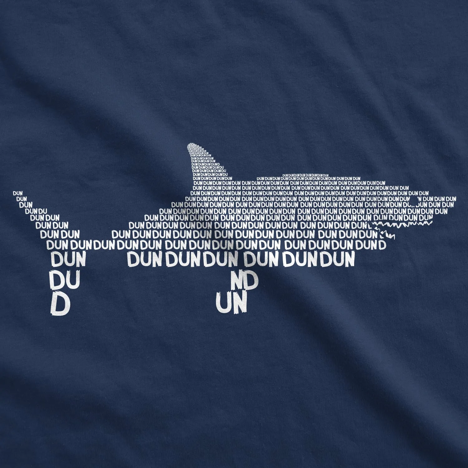 Dun Dun Dun Graphic Shark Text Men's T Shirt sold by Crazy Dog T-Shirts product image thumbnail 3