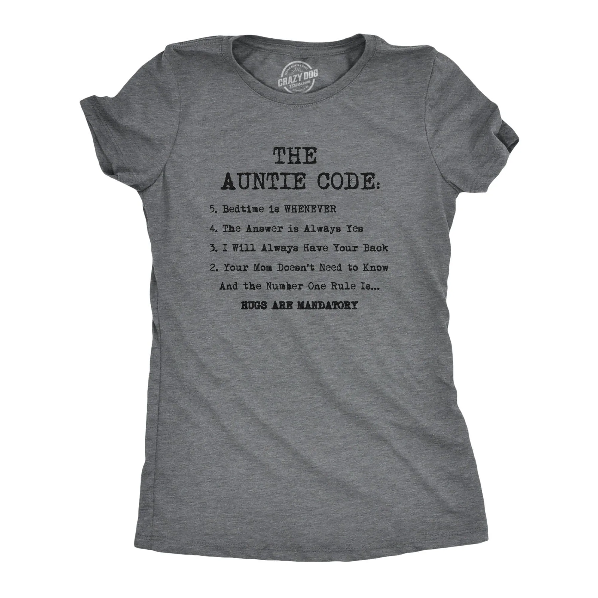 Auntie Code Women's T Shirt sold by Crazy Dog T-Shirts product image thumbnail 5