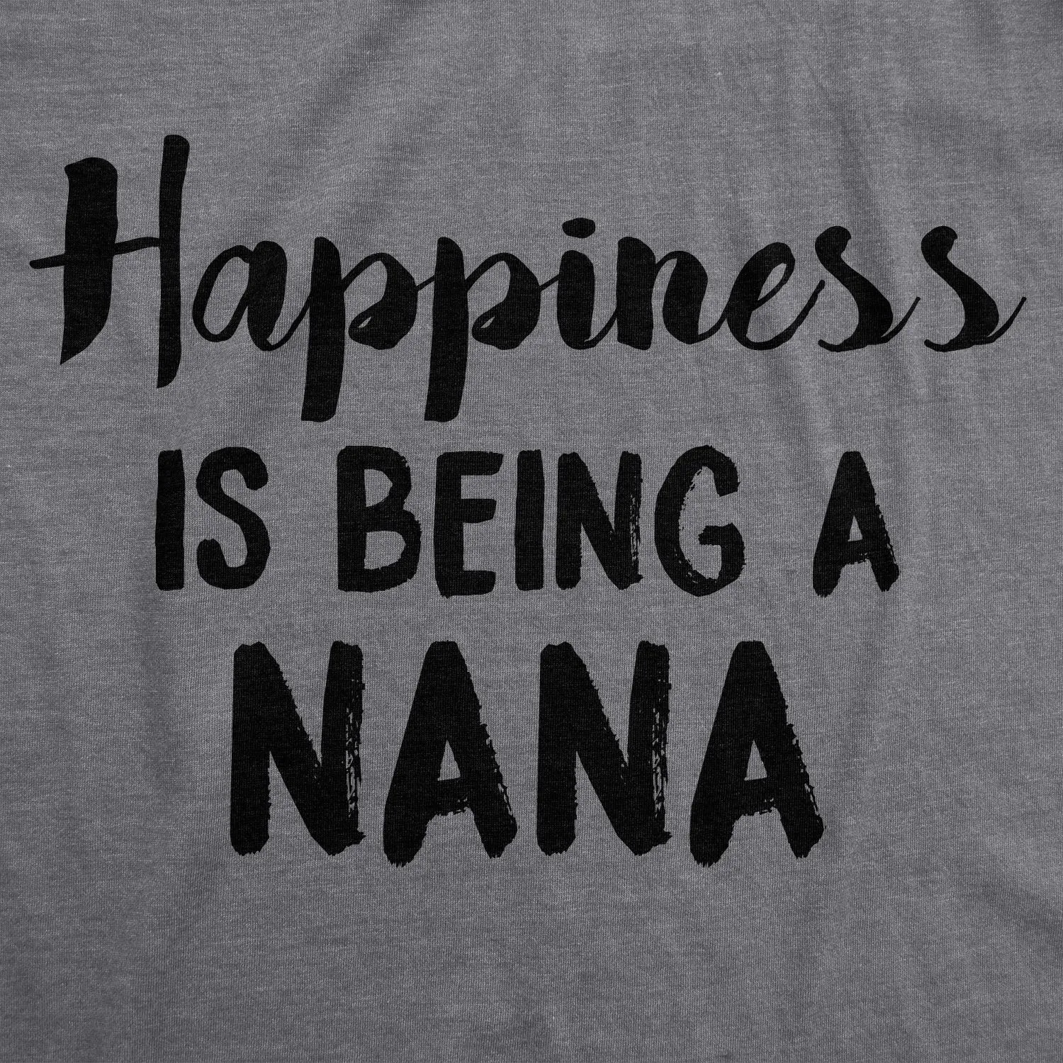 Happiness Is Being A Nana Women's T Shirt sold by Crazy Dog T-Shirts product image thumbnail 2