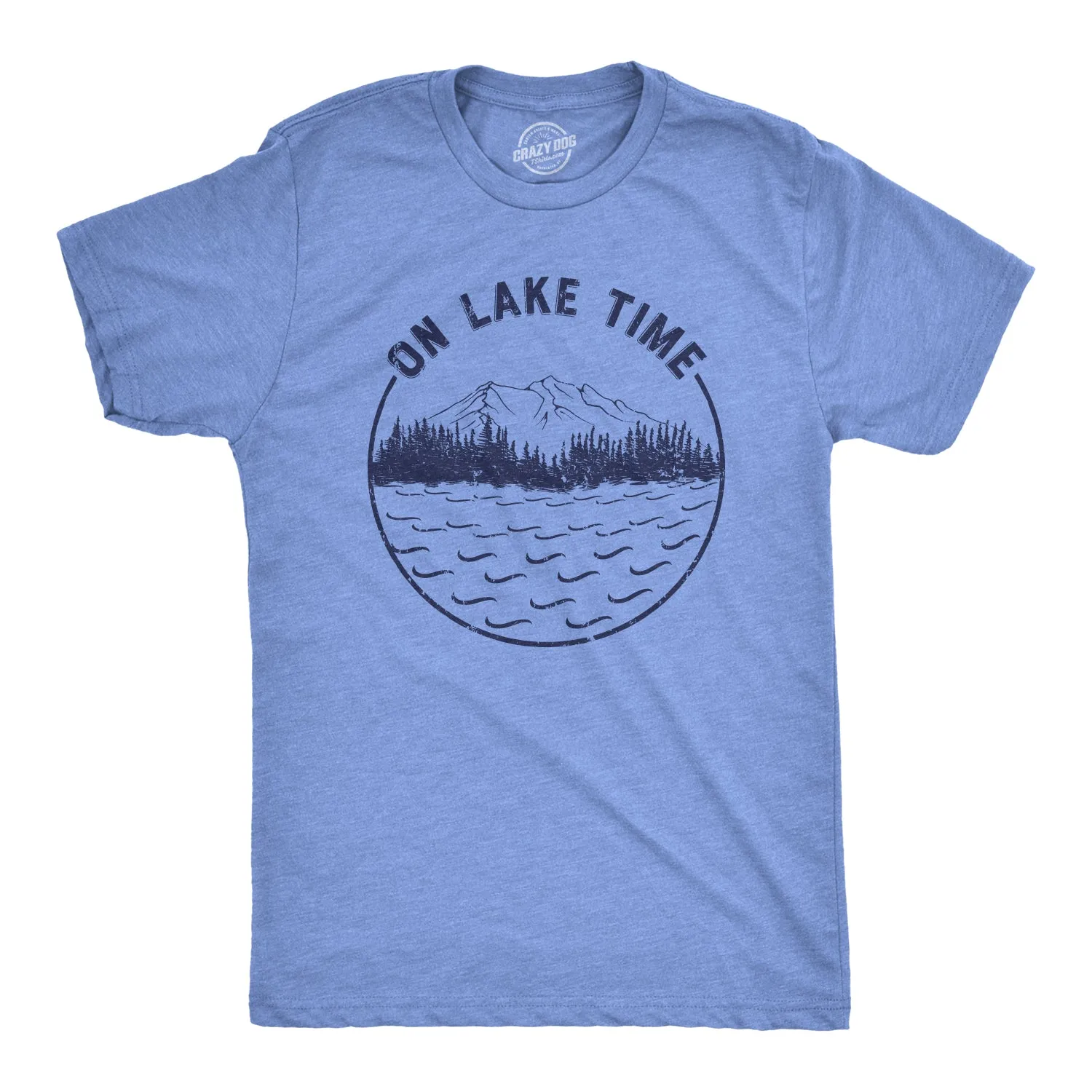 On Lake Time Men's T Shirt sold by Crazy Dog T-Shirts