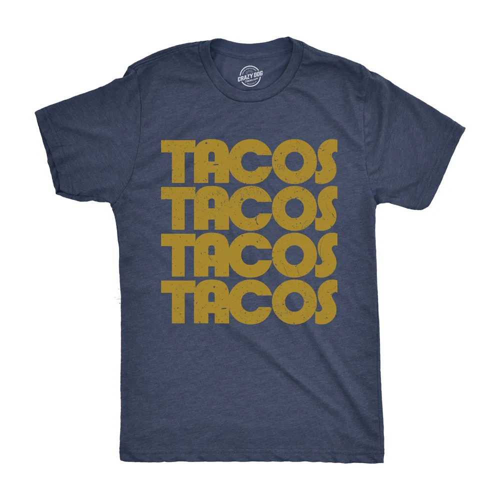 Tacos Tacos Tacos Men's T Shirt sold by Crazy Dog T-Shirts product image thumbnail 3