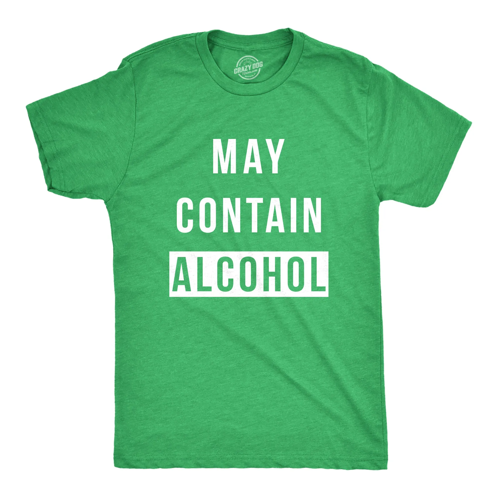 May Contain Alcohol Men's T Shirt sold by Crazy Dog T-Shirts product image thumbnail 5