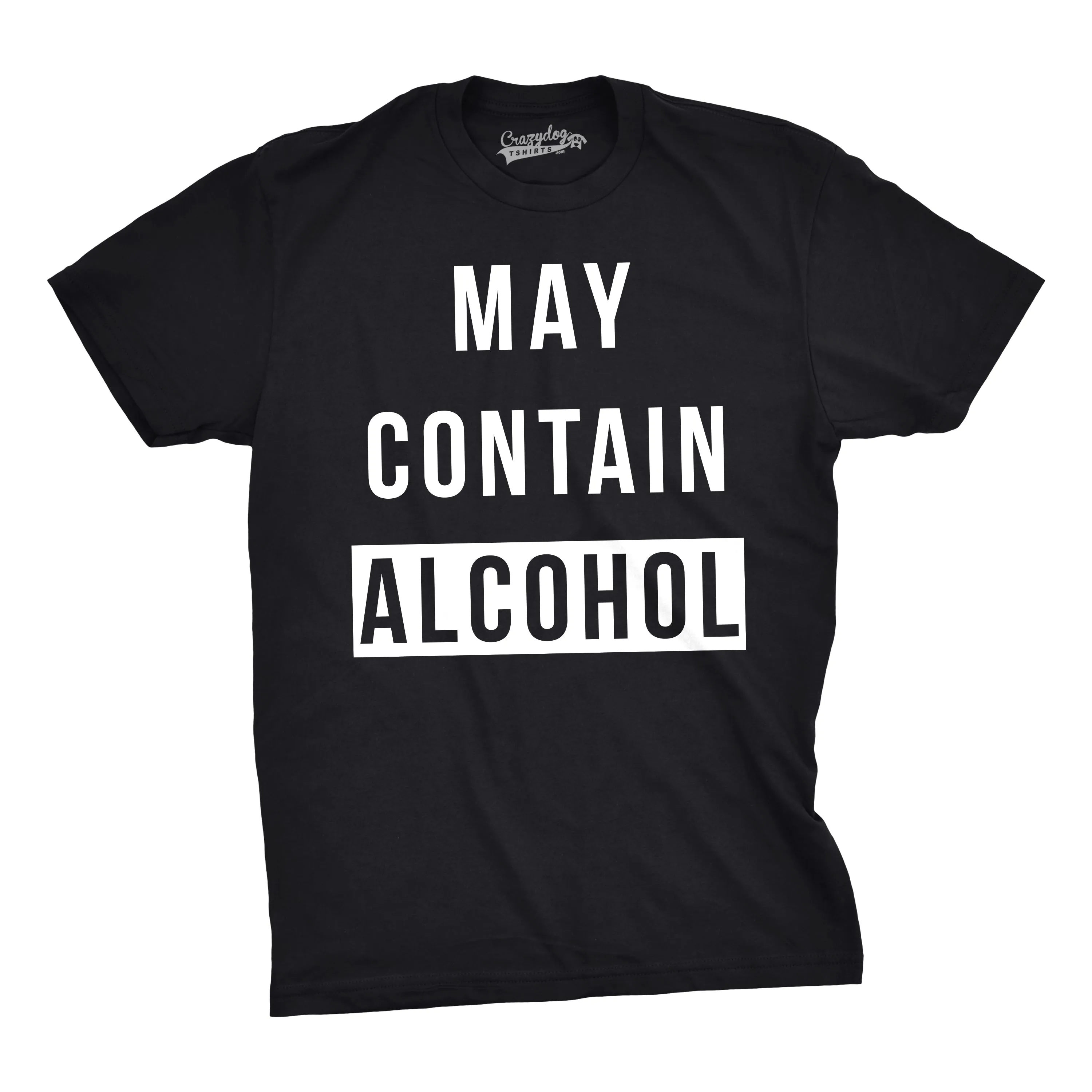 May Contain Alcohol Men's T Shirt sold by Crazy Dog T-Shirts product image thumbnail 4