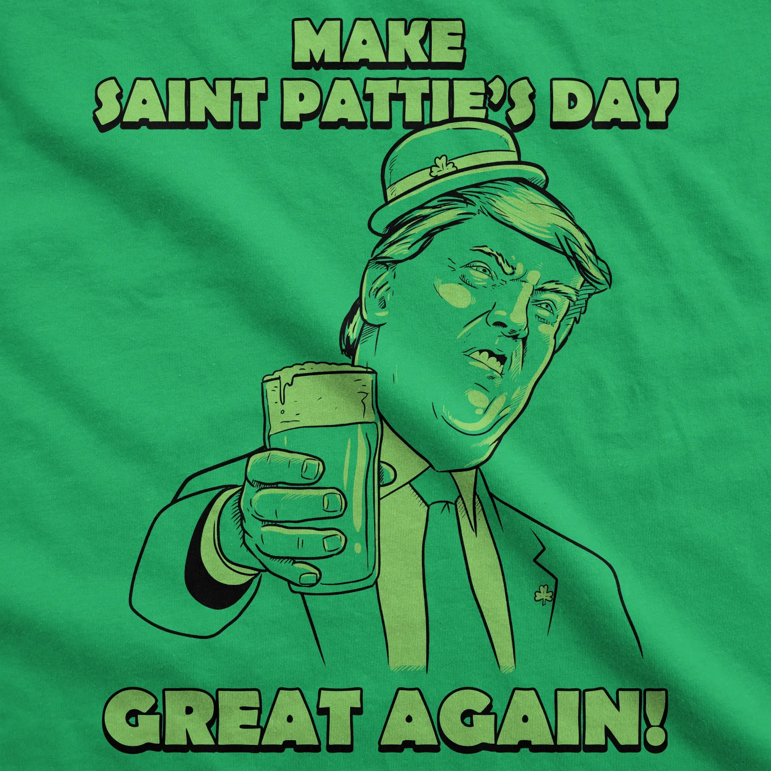 Make St. Pattie's Day Great Again Men's T Shirt sold by Crazy Dog T-Shirts product image thumbnail 2