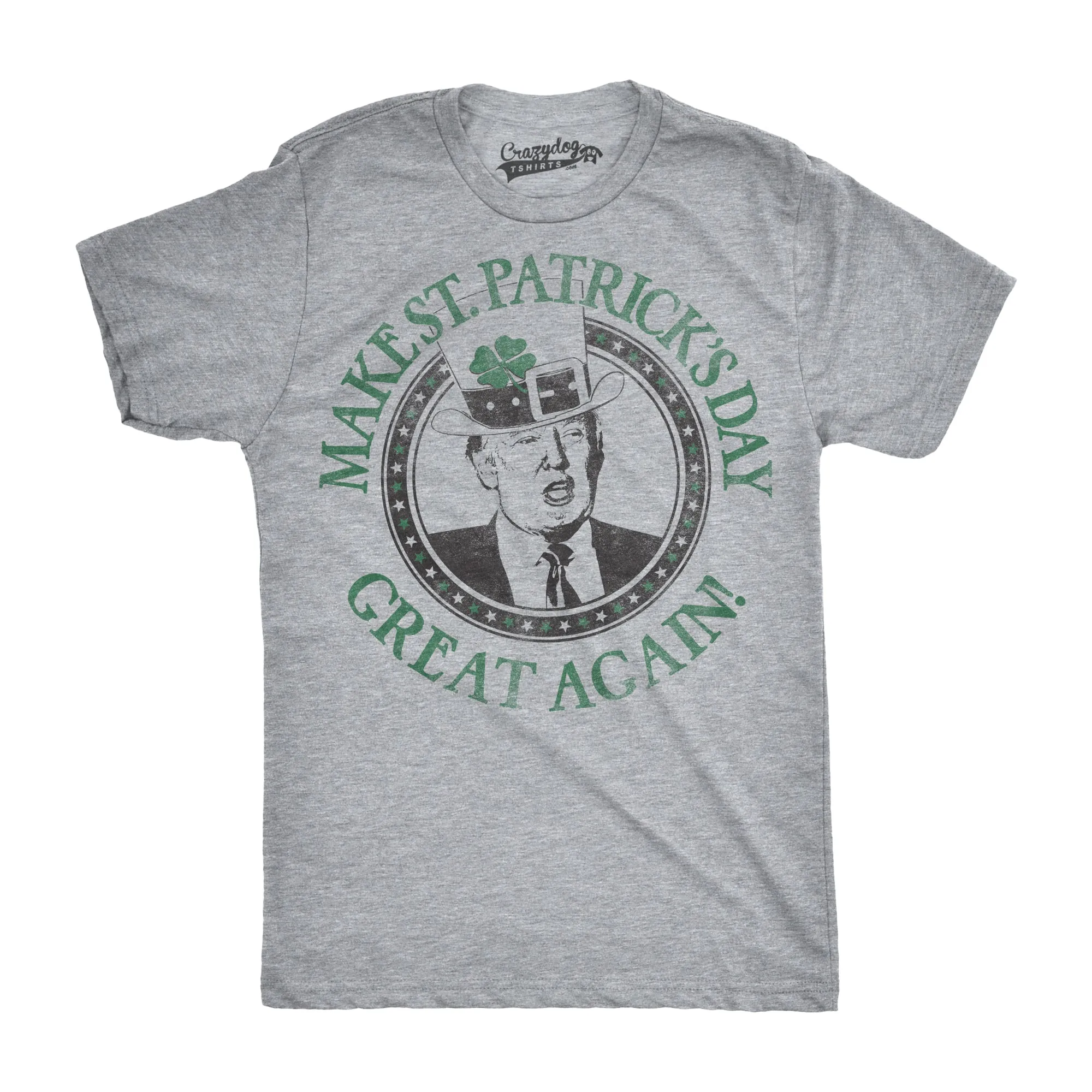 Make St. Pattie's Day Great Again Men's T Shirt sold by Crazy Dog T-Shirts product image thumbnail 3