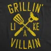 Grillin Like A Villain Men's T Shirt sold by Crazy Dog T-Shirts