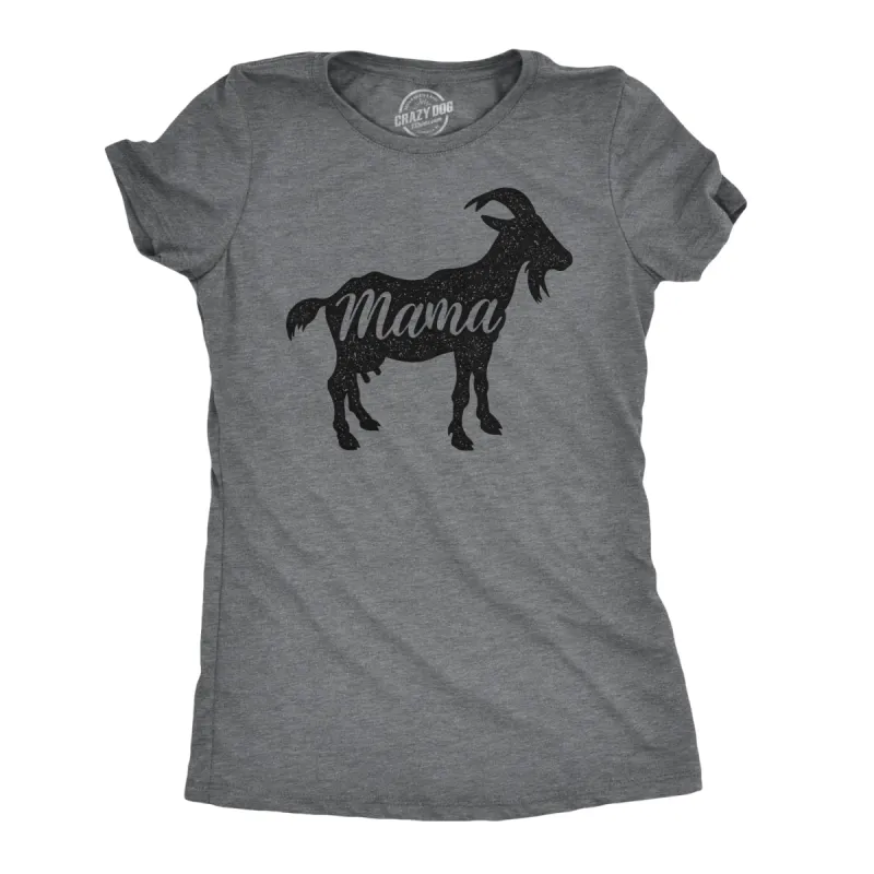 Mama Goat Women's T Shirt sold by Crazy Dog T-Shirts