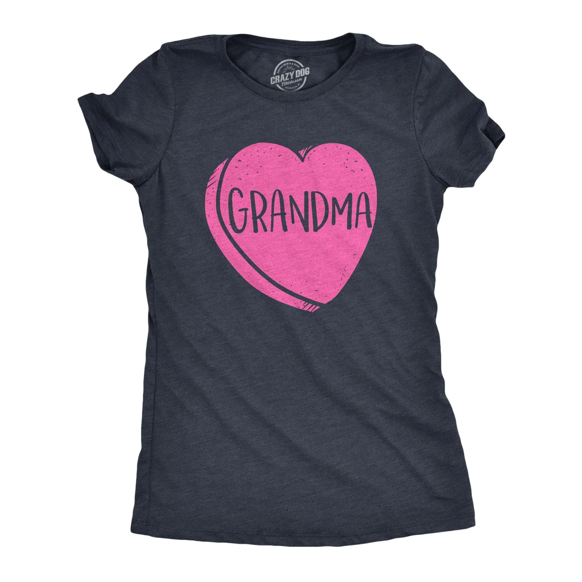 Grandma Candy Heart Women's T Shirt sold by Crazy Dog T-Shirts