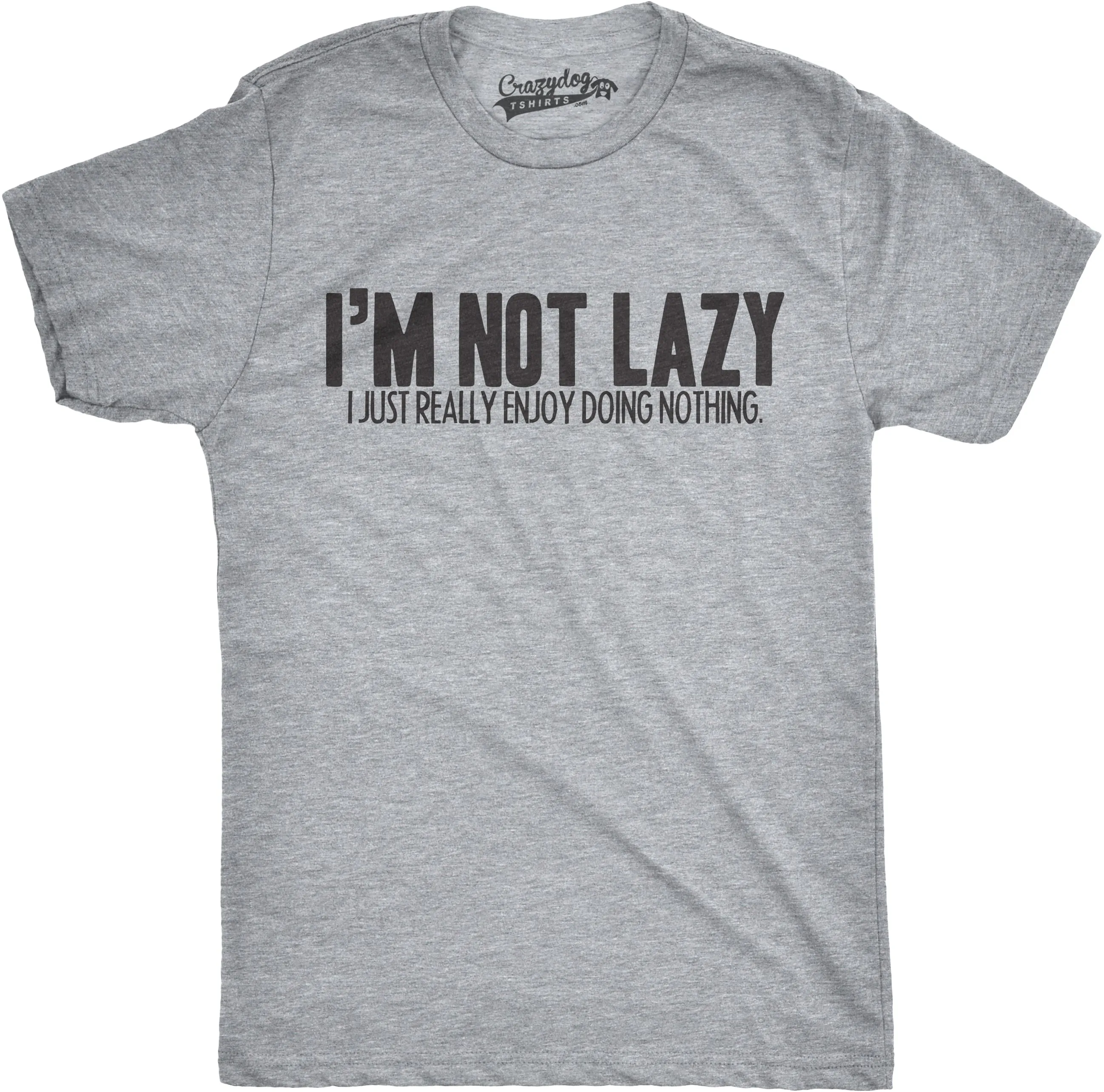 I'm Not Lazy I Just Enjoy Doing Nothing T-Shirt Men's T Shirt sold by Crazy Dog T-Shirts product image thumbnail 3