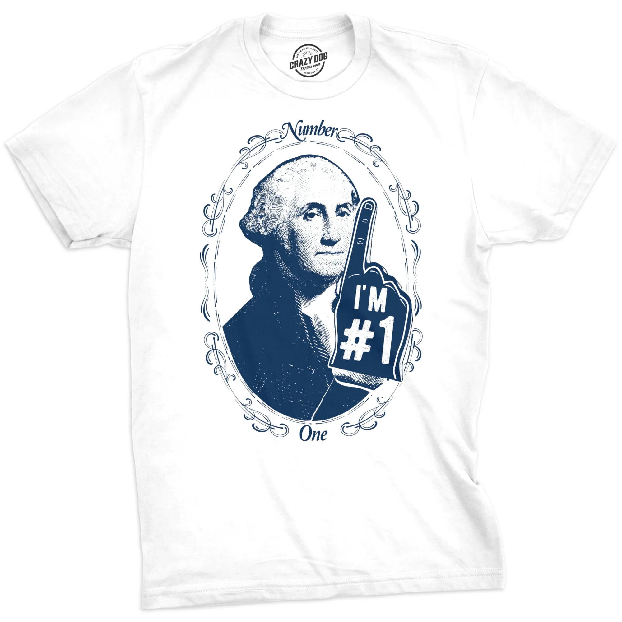 George Washington #1 Men's T Shirt sold by Crazy Dog T-Shirts