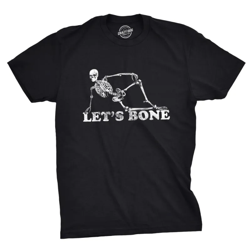 Let's Bone Men's T Shirt sold by Crazy Dog T-Shirts