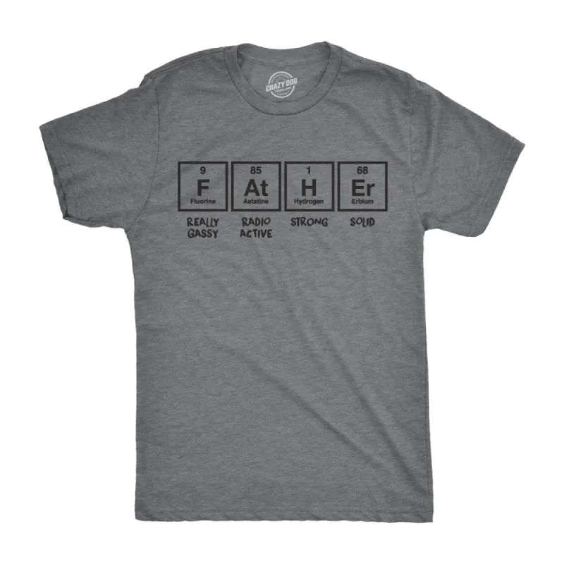 Father Periodic Table Men's T Shirt sold by Crazy Dog T-Shirts