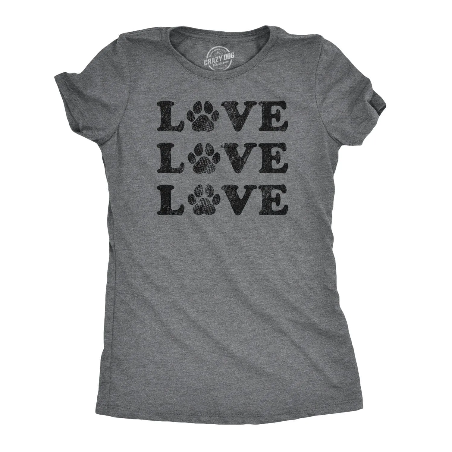 Love 3 Paws Women's T Shirt sold by Crazy Dog T-Shirts